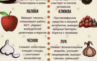 Эффективные продукты для очищения организма от шлаков и токсинов