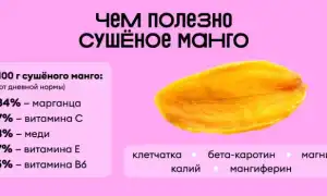 Сушеное манго при похудении — польза или вред?