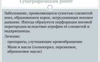 Хронический субатрофический ринит
