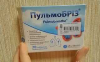 Пульмобриз таблетки