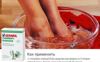 Ванночки для потеющих ног