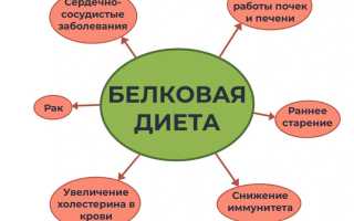 7-дневный план белковой диеты для активного снижения веса