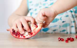 Гранат для детей — когда можно и как давать