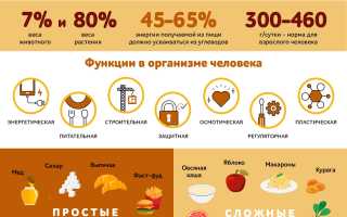 Роль быстрых углеводов в организме