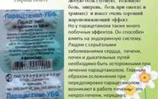 Что будет если выпить парацетамол без температуры