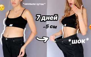 Экстренное похудение за 7 дней — реальные советы