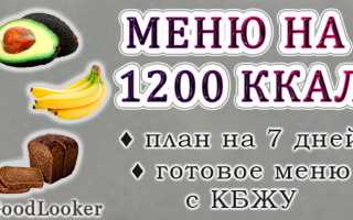Меню на 1200 калорий — Простые продукты для эффективного похудения