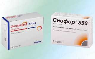 Сиофор или Глюкофаж — Сравнение и Отзывы