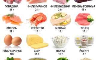 Белковая диета — список разрешенных продуктов